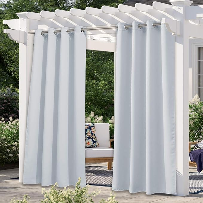 NICETOWN Patio Curtain for Outdoor Waterproof, Home Fashion Machine Washable by NICETOWN