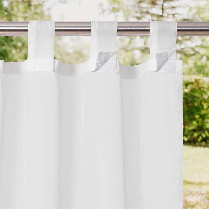 NICETOWN 2 Panels Outdoor Sheer Curtains - Image 3