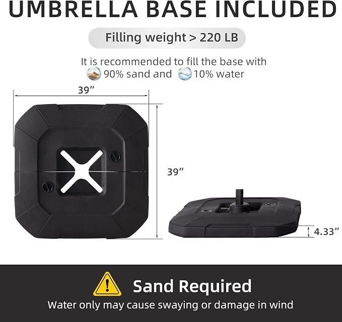 JZ-DZS Cantilever Patio Umbrella - Image 3
