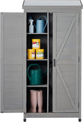 68'' Outdoor Storage Cabinet, Wooden Garden Tool Cabinet by Mederlo