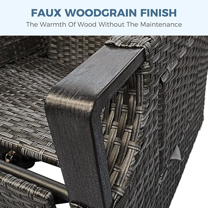Grand patio Outdoor Recliner Air Pump 150° Lay Flat Reclining Chair - Image 6