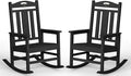 Oversized Outdoor Rocking Chairs Set of 2, 380lbs Heavy-Duty Large Patio Rocker by CIOKEA