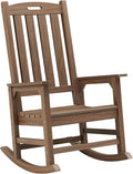 Oversized Outdoor Rocking Chair, HDPE Porch Rocker | High Back Rocking Chairs by PsilvamGardenFurniture