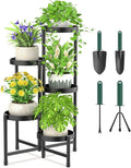 iDavosic.ly Plant Stand with Garden Tools Indoor Outdoor, 5 Tier, Tiered Flower by iDavosicly