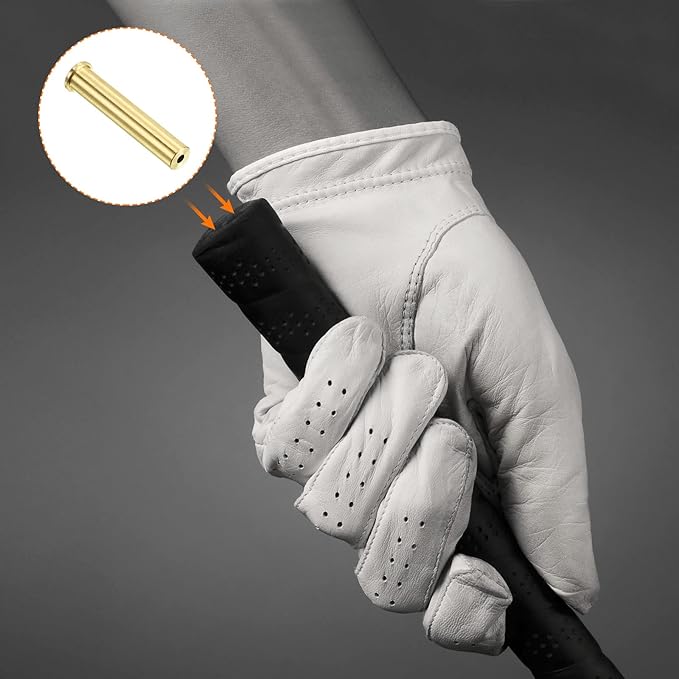 PATIKIL Golf Brass Tip Weights, Plug Insert Fit Carbon Wood Iron Steel Shafts, for Golf Club Sports, Copper