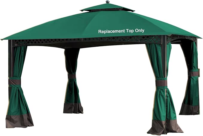 SCOCANOPY Replacement Top for 10X12Ft Oakmont Gazebo L-GZ1188PST-A, Pinehurst by SCOCANOPY