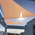 SUNNY GUARD Custom Size 10'x15'x18' Peach Fuzz Sun Shade Sail Right Triangle UV by SUNNYGUARD