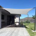 SUNNY GUARD Custom Size 10'x18' Silver Grey Sun Shade Sail Rectangle UV Block by SUNNYGUARD
