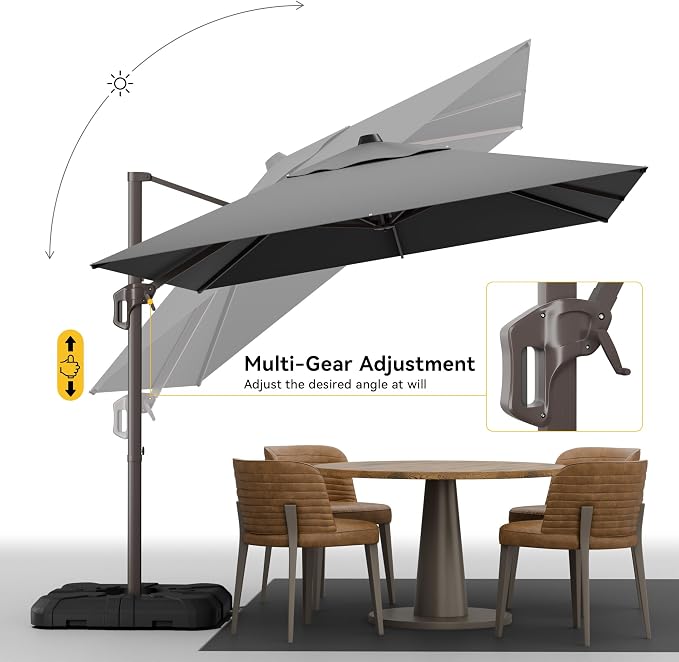9x12 FT Cantilever Patio Umbrella - Image 3