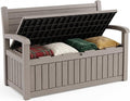 Storage Bench Outdoor Deck Box, Lockable Patio Furniture Grey | Waterproof & UV by ATMELT