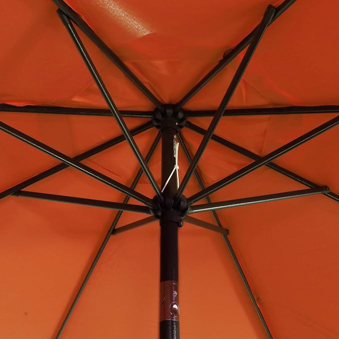 9' Outdoor Patio Umbrella, Outdoor Table Umbrella, Yard Umbrella, Market - Image 3