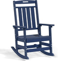 Oversized HDPE Outdoor Rocking Chair, All-Weather Resistant, Extra Large & by Plawdlik