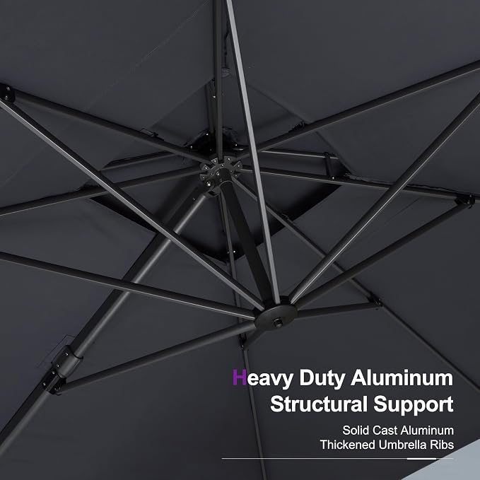 PURPLE LEAF Cantilever Umbrella - Image 7