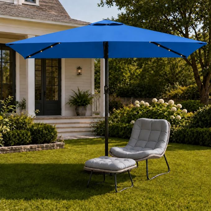 6.5 x 10ft Rectangular Patio Umbrella - Image 9