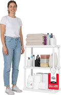 IRIS USA Plastic Storage Shelves |Made in USA| 33"H x 24"W x 12"D by IRISUSA