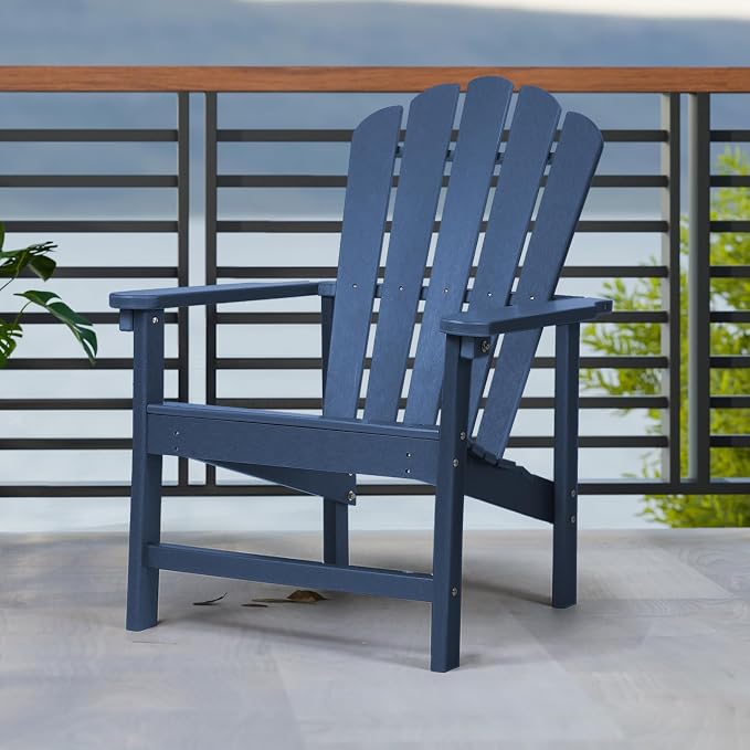 Oversized Stackable Adirondack Chair, HDPE All-Weather Fire Pit Chair | - Image 2