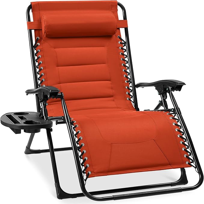Best Choice Products Oversized Padded Zero Gravity Chair, Folding Outdoor Patio by BestChoiceProducts