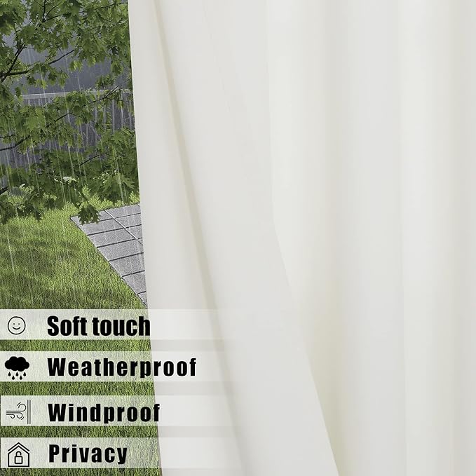 BONZER Waterproof Indoor/Outdoor Curtains - Image 3