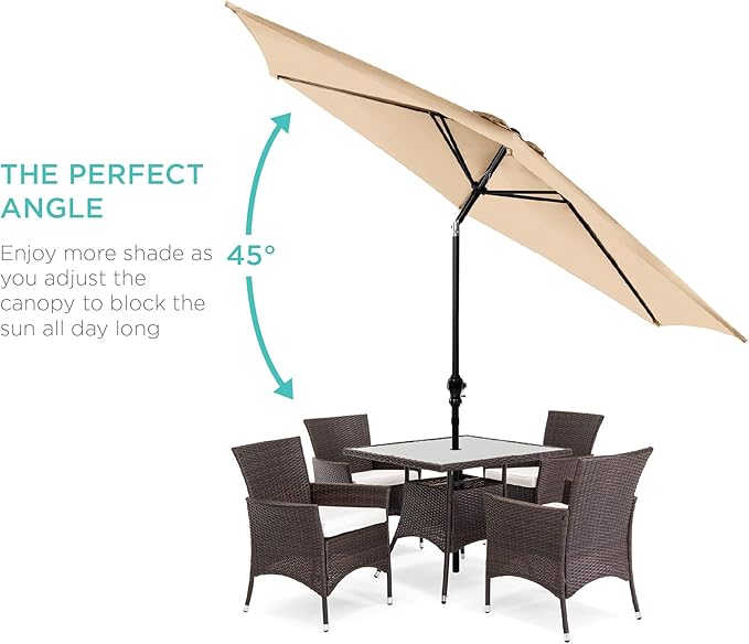 Best Choice Products 10ft Outdoor Patio Umbrella, Outdoor Table Umbrella - Image 2