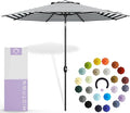 Midtown Umbrellas 10-Year-No-Fade - 8 Ft - UV Proof Black/White Stripes Fabric by MidtownUmbrellas