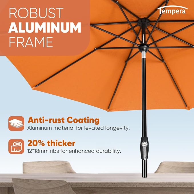 Tempera Patio Market Outdoor Table Umbrella - Image 5