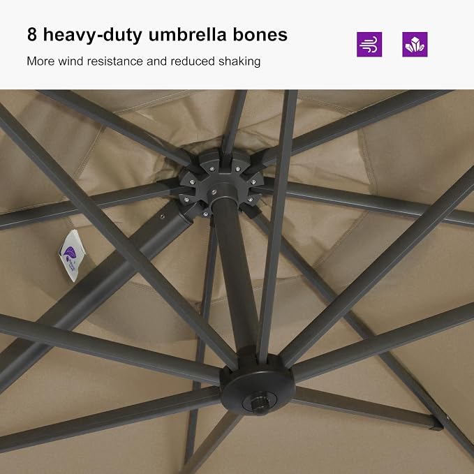 PURPLE LEAF Patio Umbrella - Image 7
