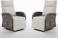 Dual-Adjust Outdoor Swivel Recliner Chair – Reclining Patio Chair by Belord