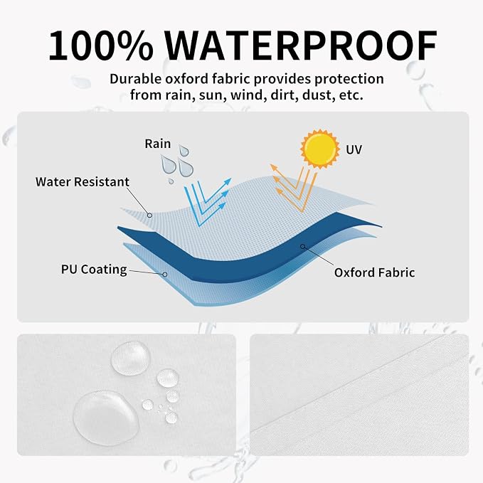 Easy-Going 100% Waterproof Outdoor Curtains 54x120 inch, Gazebo and Pergola 2 - Image 2