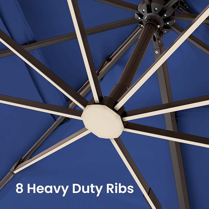 9x12 FT Outdoor Cantilever Patio Umbrella - Image 3