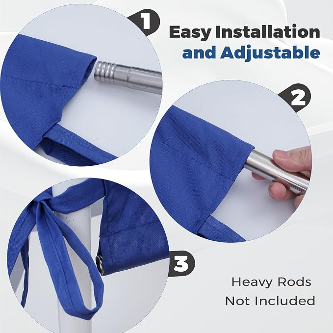 17' x 6.8' Waterproof Pergola Canopy Replacement Cover, Waterproof Polyester - Image 4