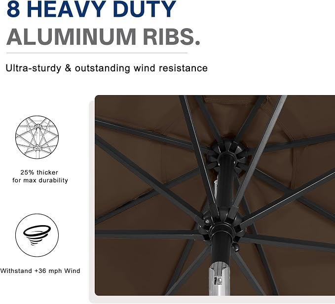 ABCCANOPY Durable Solar Led Patio Umbrellas - Image 6