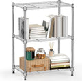 M MZG 450 lbs Wire Storage Shelving 3-Tier Utility Shelving Unit Steel by MEIGAOPLASTICANDMETALHKCOLIMITED