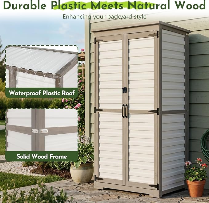 Tall Outdoor Storage Cabinet - Image 7