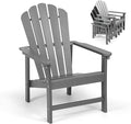 Oversized Stackable Adirondack Chair, HDPE All-Weather Fire Pit Chair | by Mguio
