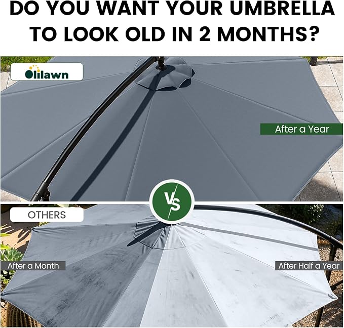 10FT Outdoor Patio Umbrella - Image 2