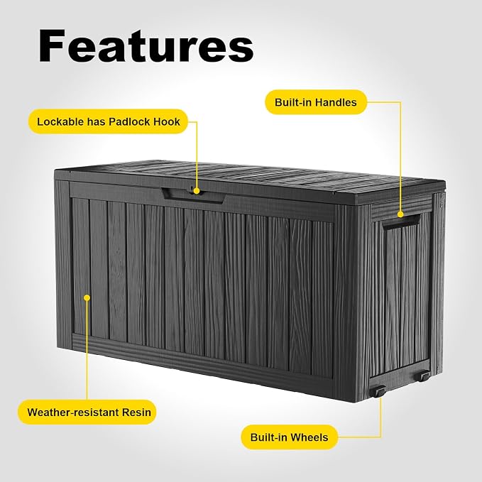 ROJIK Deck Box Storage Bench - Image 5