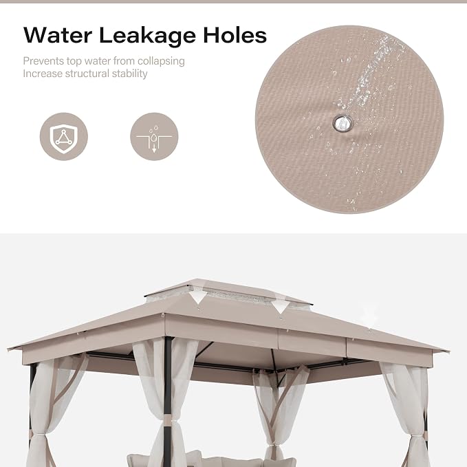 10' X 13' Waterproof Patio Gazebo - Image 5