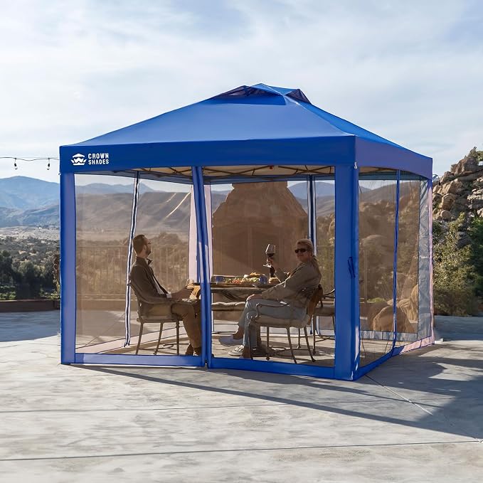 CROWN SHADES Gazebo 10x10 Pop Up Canopy - Image 8