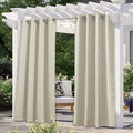 NICETOWN Weighted Patio Outdoor Curtain 95 inch Length, Home Fashion Microfiber by NICETOWN