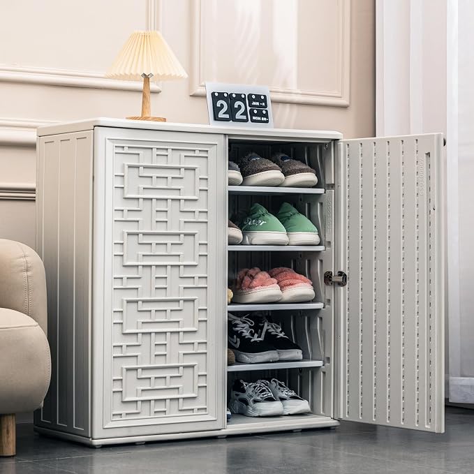 Mrosaa Indoor Outdoor Storage Cabinet Waterproof - Image 9