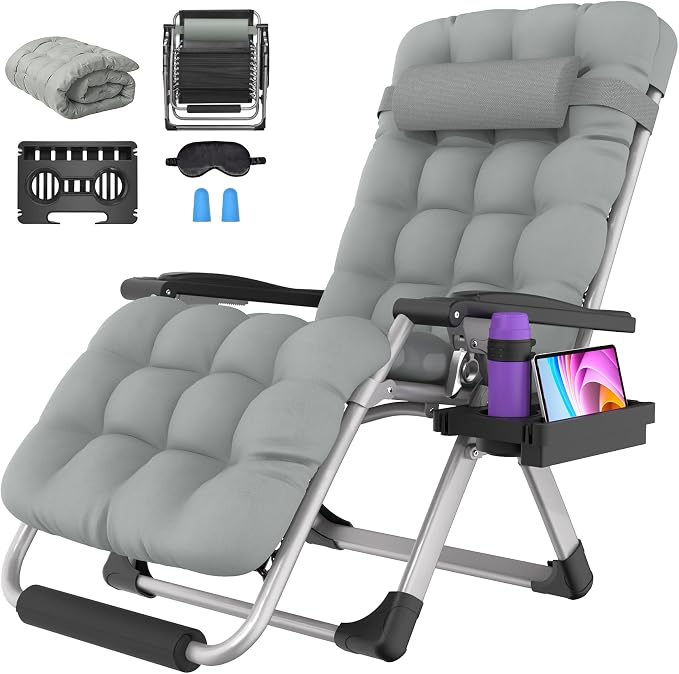 Suteck Oversized Zero Gravity Chair, 500LBS 29In XL Outdoor Recliner Chairs | by Suteck