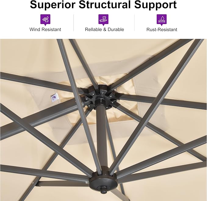 PURPLE LEAF Patio Umbrella - Image 3