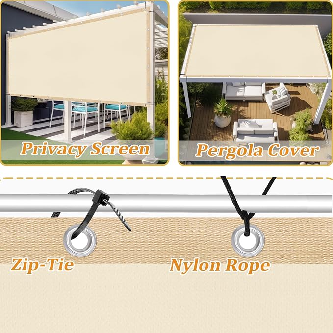 Shade&Beyond Customized Size 90% Sun Shade Cloth - Image 4