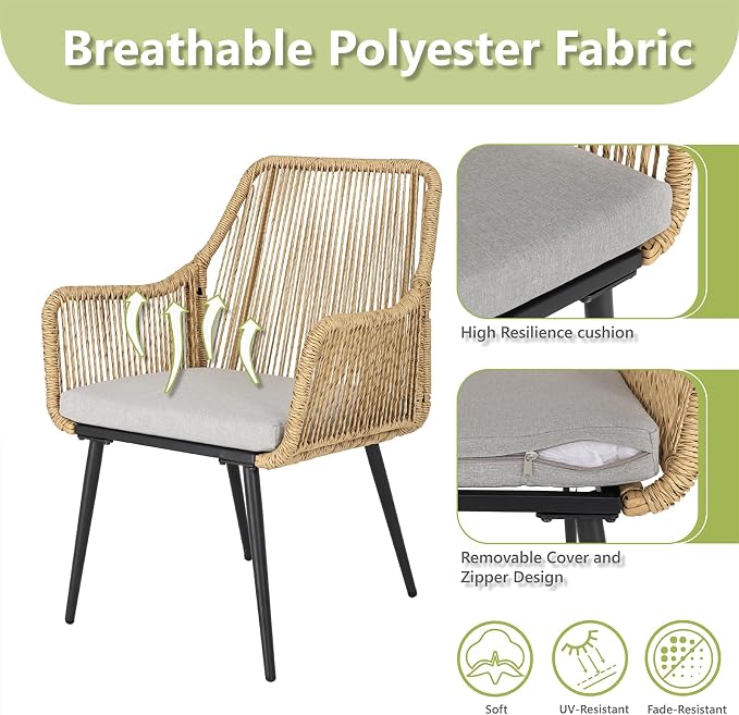 Patio Dining Chairs, Outdoor Dining Chairs - Image 5