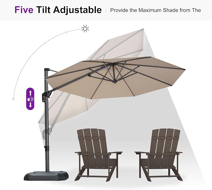 PURPLE LEAF Outdoor Umbrella - Image 6