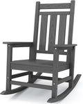 Oversized Outdoor Rocking Chair, HDPE Patio Rockers by KINGYES