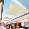 Royal Shade 13' x 13' Beige Rectangle Square Sun Shade Sail Order to Make by RoyalShade