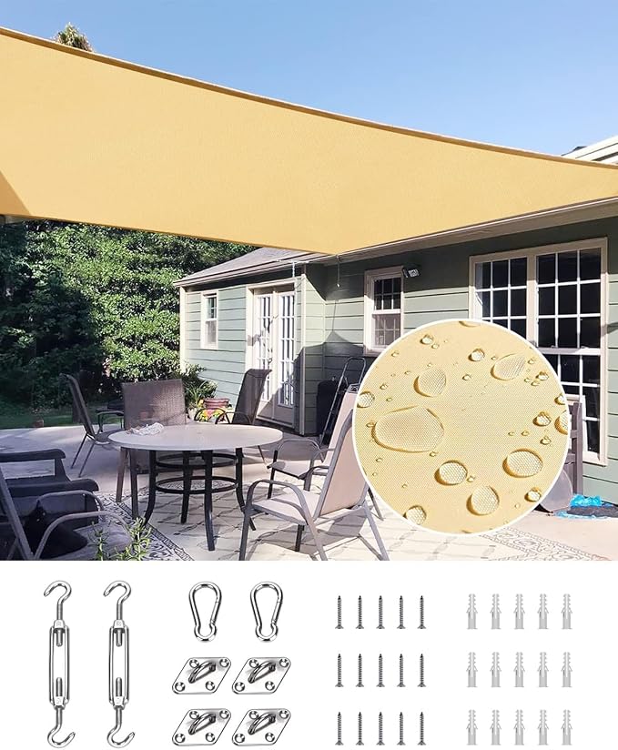 Quictent Waterproof Sun Shade Sail by QUICTENT