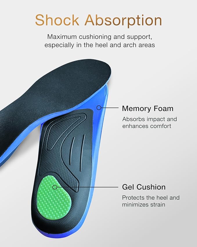 Premium Quality Gel Shoe Insoles from Japan, Shock Absorption, High Arch Support, Walking, Golf Insoles Men, Shoe Inserts Women, Shoe Insoles Women, Shoe Inserts Men, Unisex Sole Inserts, XS