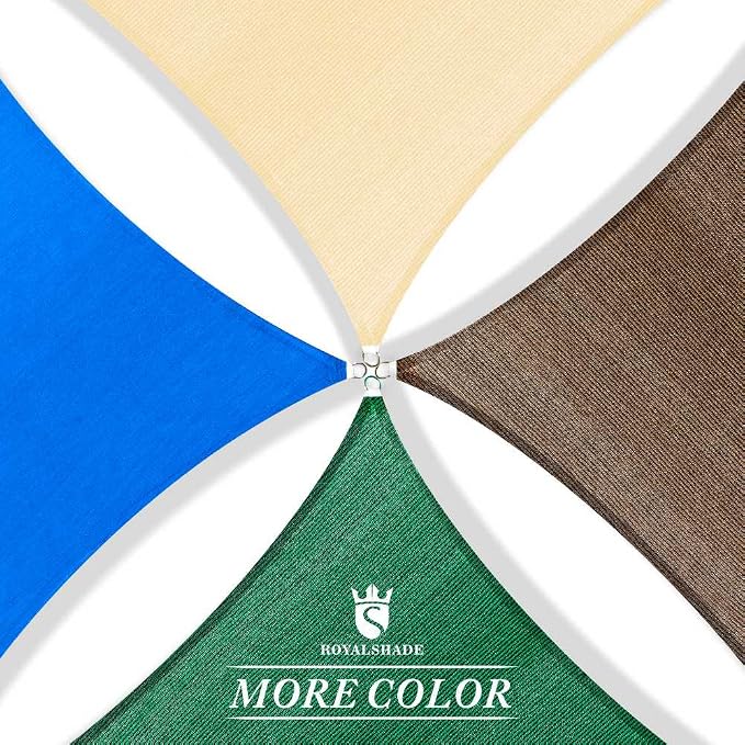 Royal Shade 0 8' x 1 2' White Rectangle Sunshade Sail - Image 9